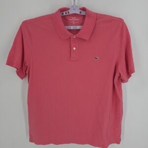 Vineyard Vines Coral Color Men's‎ Golf /Polo Shirt Size XL Slim Fit